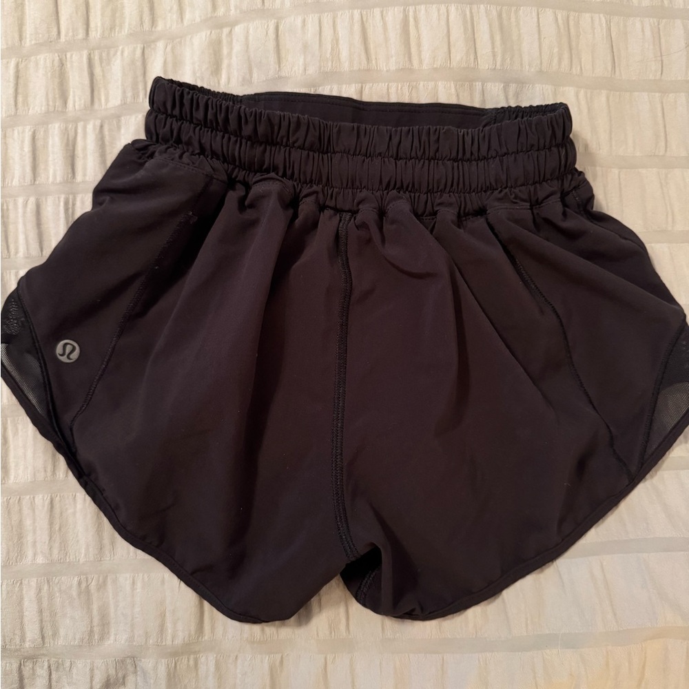 lululemon athletica Black Athletic Shorts with Elastic Waistband